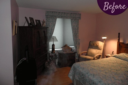 Bedroom Window Treatments by Sensational SEAMS in Wilmot Creek, Newcastle, ON - Room of the Month July 2016
