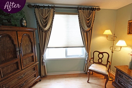 Designer Roller Shades by Sensational SEAMS in Wilmot Creek, Newcastle, ON - Room of the Month July 2016