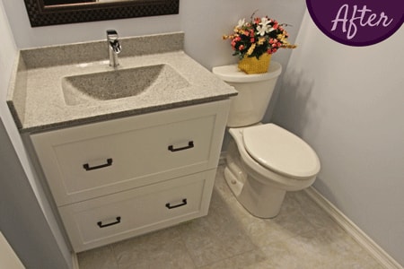 Custom Bathroom Cabinets by Sensational SEAMS in Wilmot Creek, Newcastle, ON - Room of the Month July 2016