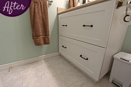 Bathroom Vanity Cabinets by Sensational SEAMS in Wilmot Creek, Newcastle, ON - Room of the Month July 2016