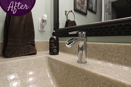 Bathroom Sink Faucet by Sensational SEAMS in Wilmot Creek, Newcastle, ON - Room of the Month July 2016