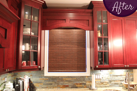 Kitchen Window Treatments by Sensational SEAMS in Bowmanville, ON - Room of the Month June 2017