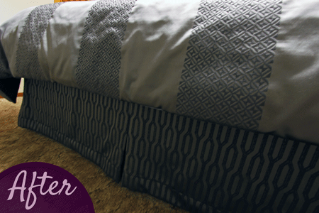 Queen Size Bed Skirt by Sensational SEAMS in Bowmanville, ON - Room of the Month July 2018