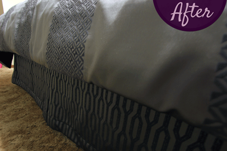 Modern Bed Skirt by Sensational SEAMS in Bowmanville, ON - Room of the Month July 2018