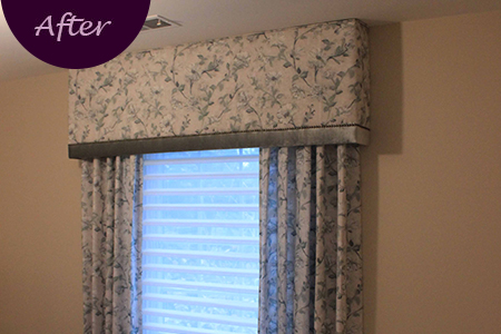 Window Valance, Curtains by Sensational SEAMS in Oshawa, ON - Room of the Month February 2019