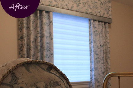 Custom Window Treatments by Sensational SEAMS in Oshawa, ON - Room of the Month February 2019