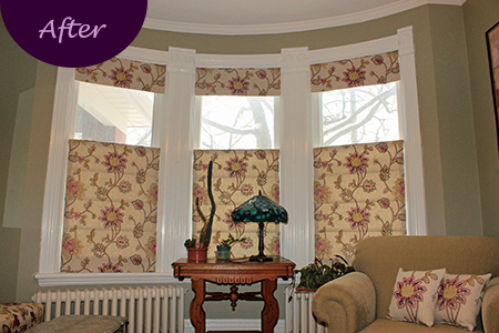 Custom Window Blinds by Sensational SEAMS in Bowmanville, ON - Room of the Month May 2019