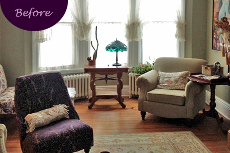 Custom Window Shutters by Sensational SEAMS in Bowmanville, ON - Room of the Month May 2019