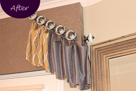 Custom Window Treatments by Sensational SEAMS in Newcastle, ON - Room of the Month June 2019