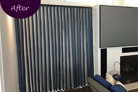 Automated Window Shutters by Sensational SEAMS in Newcastle, ON - Room of the Month July 2019