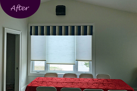 Motorized Window Shades by Sensational SEAMS in Newcastle, ON - Room of the Month July 2019
