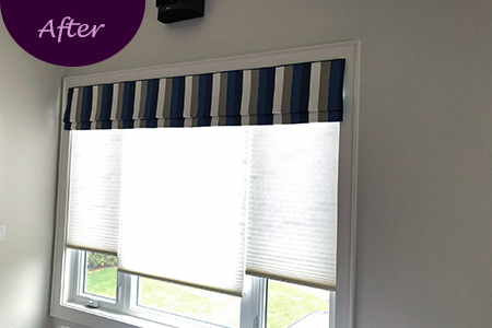 Window Fashion Specialists at Sensational SEAMS in Newcastle, ON - Room of the Month July 2019