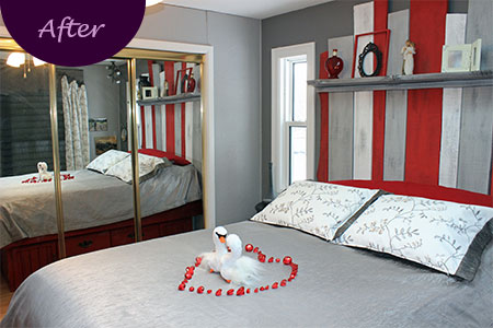 Custom Valentines Bedspread by Sensational SEAMS in Newcastle, ON - Room of the Month January 2020
