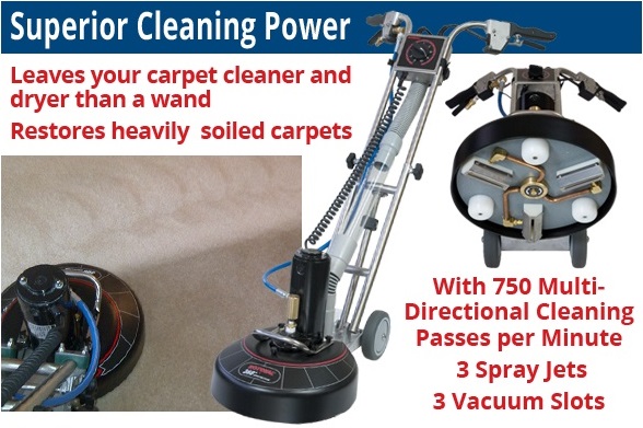The Rotovac Carpet Restoration Cleaning System - Carpet Cleaning Services Cambridge by Carpet Masters