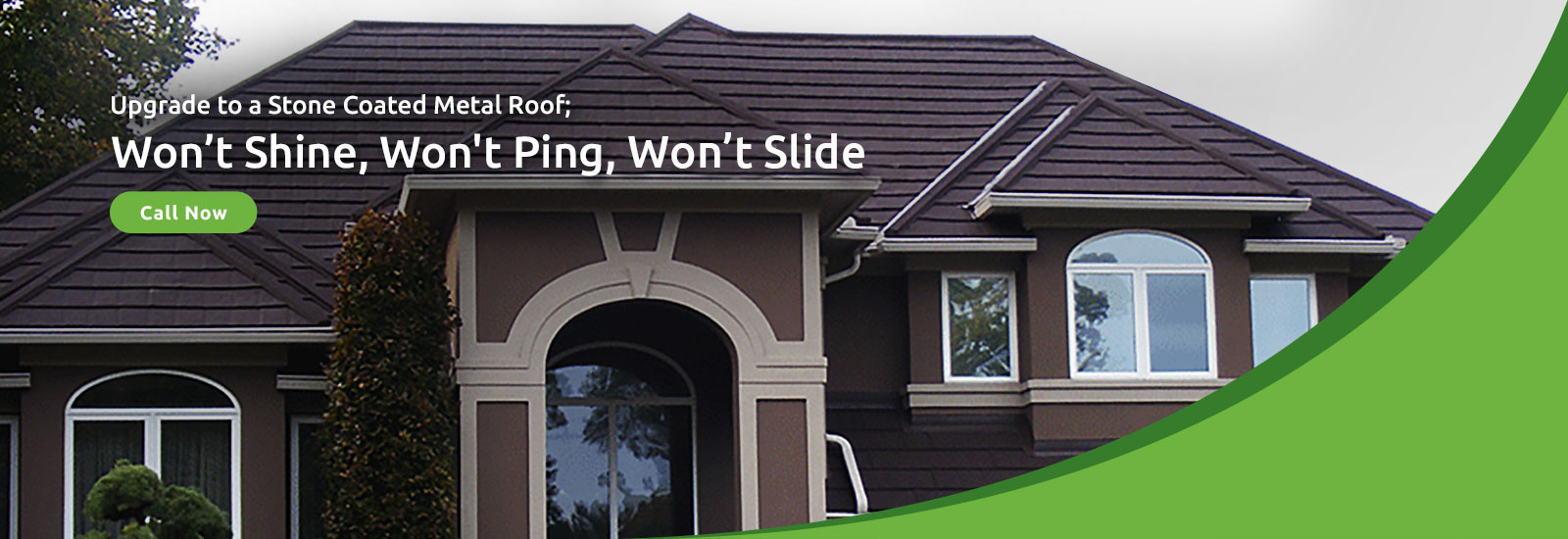 Upgrade to a Stone Coated Metal Roof; Won’t Shine, Won't Ping & Won't Slide