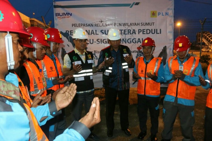 PLN Sumut Kirim Tim Reaksi Cepat ke Palu