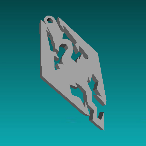 Skyrim Logo Keychain