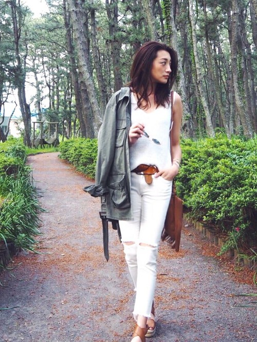 all white