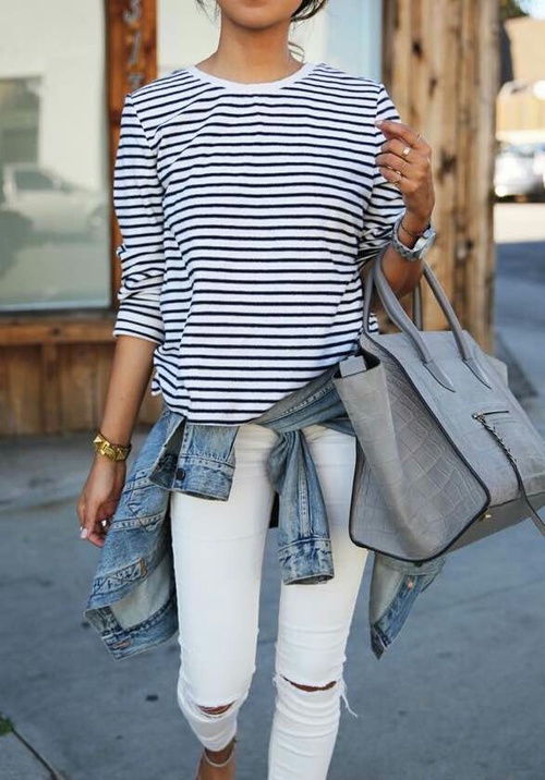 stripe outfit