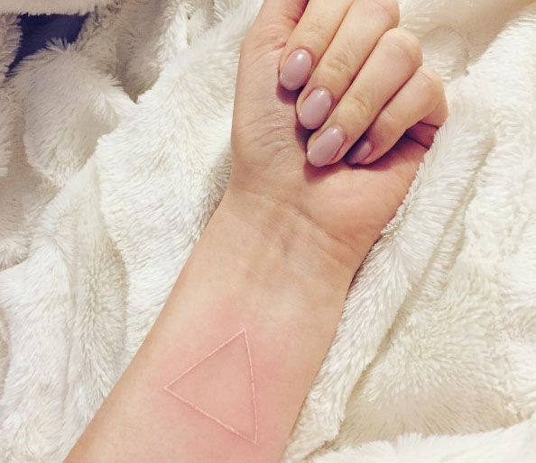 white tattoo