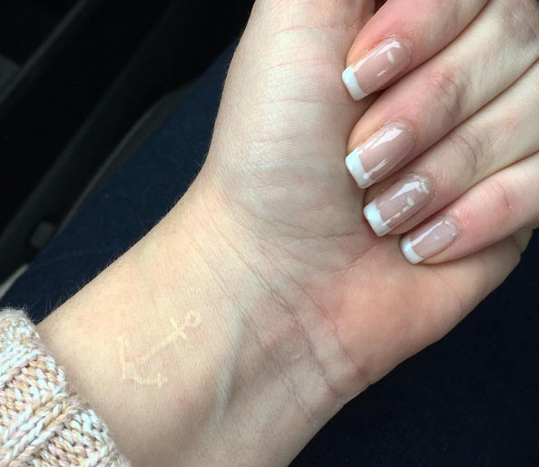 white tattoo
