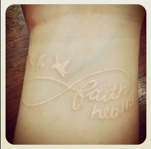 white tattoo