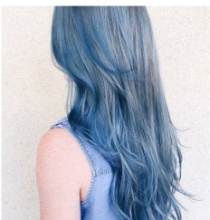 blue hair