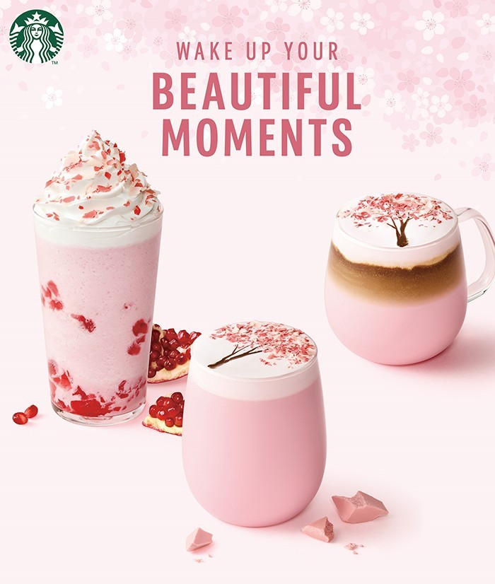 韓國Starbucks的櫻花季飲品