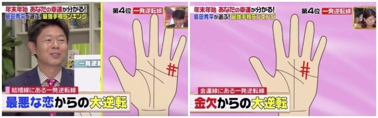 日本節目教你睇7個「最幸運手相」