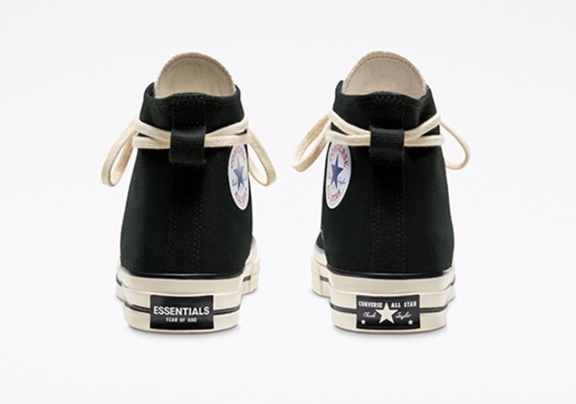 Converse帆布鞋「黑白配」Fear of God ESSENTIALS
