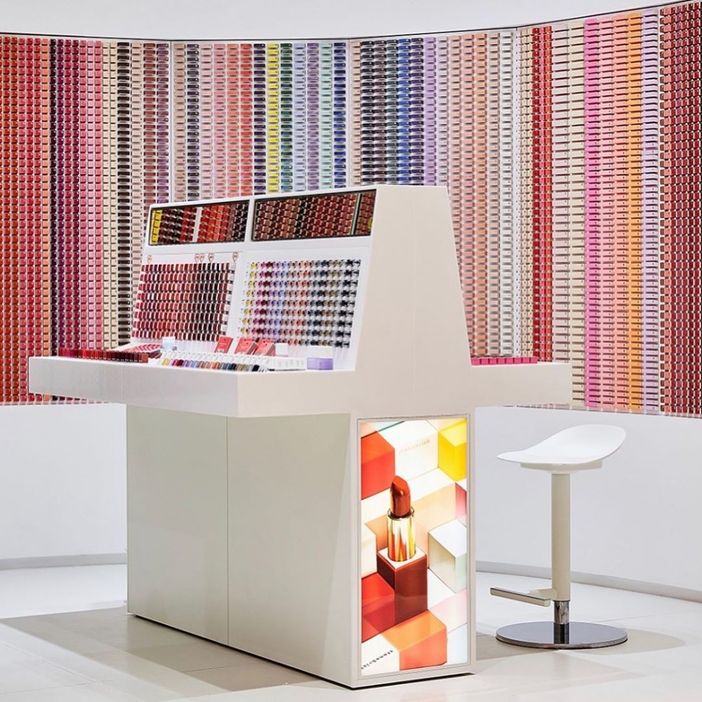 韓國彩妝品牌Stone Bric唇膏牆打卡