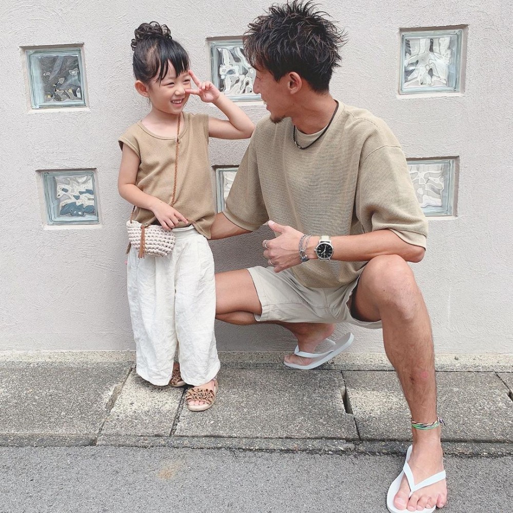 日本帥爸跟女兒「時尚穿搭IG」