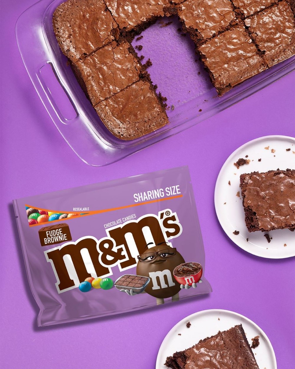 M&M’S 朱古力新口味Fudge Brownies布朗尼蛋糕4月推出