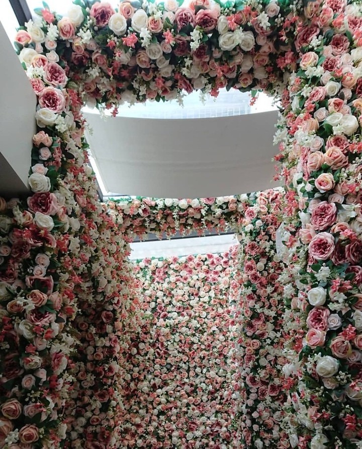 泰國曼谷Kay’s Boutique Breakfast 2萬朵花大型花牆