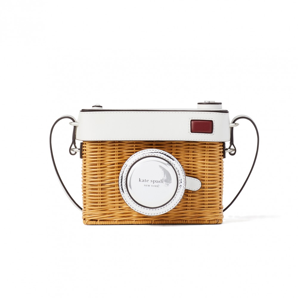 kate spade new york rose立體相機造形袋