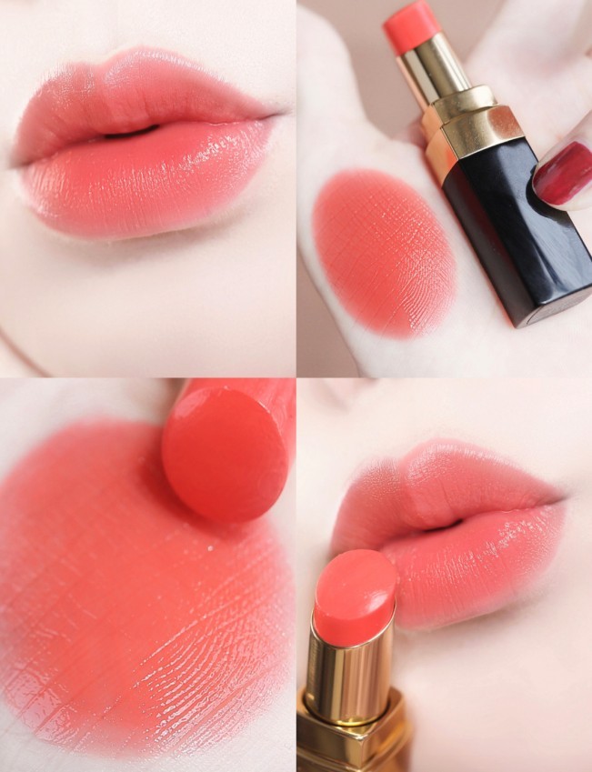 CHANEL 唇膏coco flash #114 ONDÉE蜜桃色
