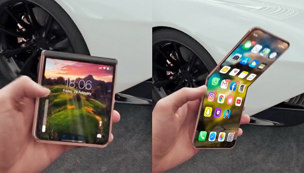 概念設計師Iskander Utebayev的「折疊式 iPhone 12 Flip」