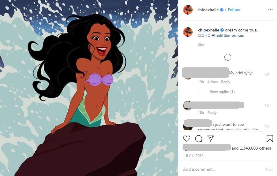 美人魚真人版電影Halle Bailey