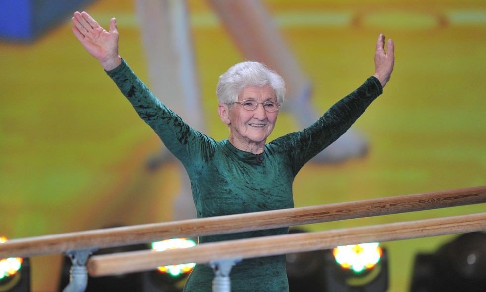 國一位婆婆Johanna Quaas現今94歲仍在追夢,是現役最高齡的體操選手