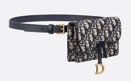 【DIOR手袋2020】OBLIQUE印花馬鞍包WOC