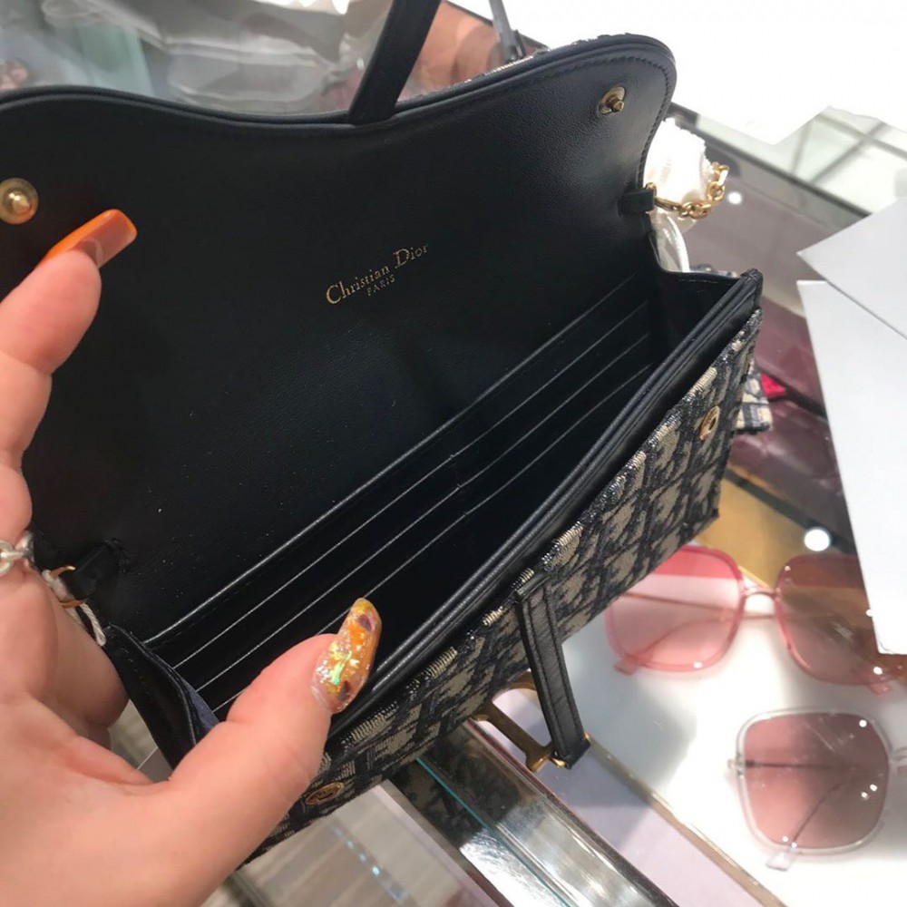 【DIOR手袋2020】OBLIQUE印花馬鞍包WOC