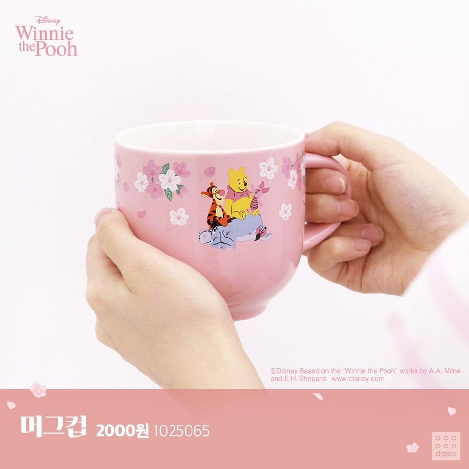 韓國Daiso櫻花Winnie The Pooh