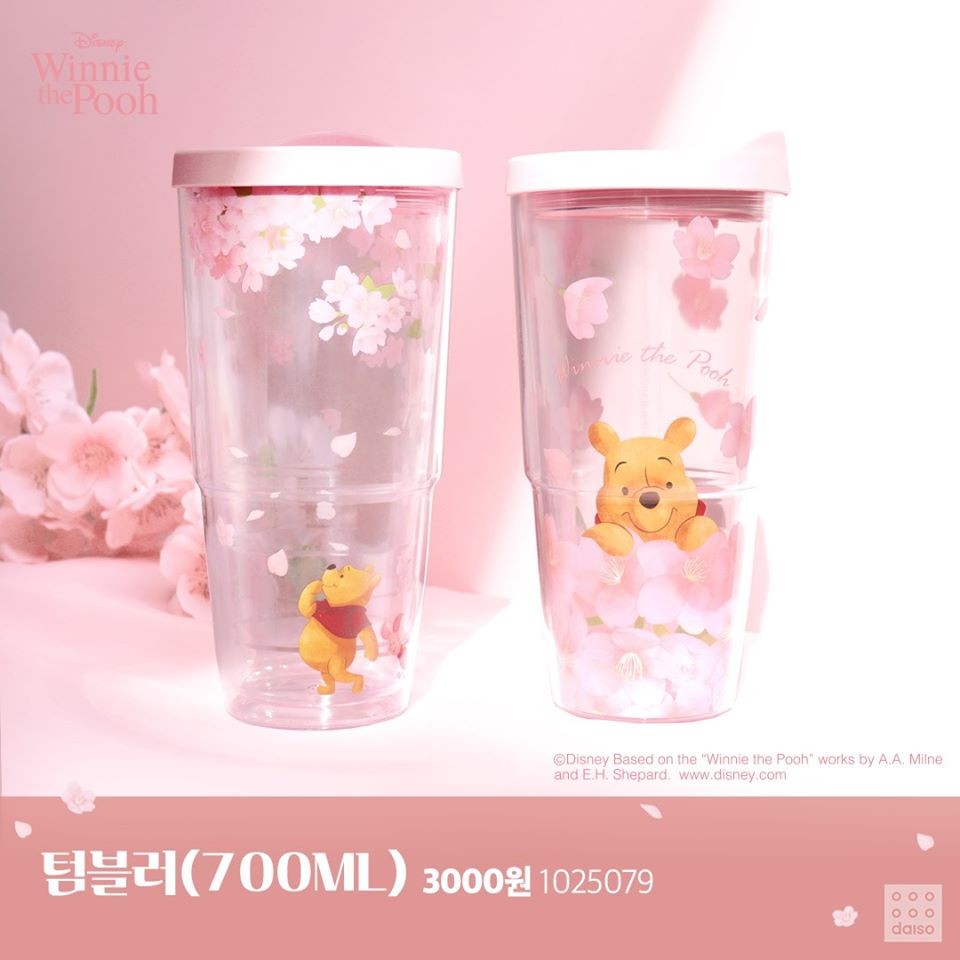 韓國Daiso櫻花Winnie The Pooh
