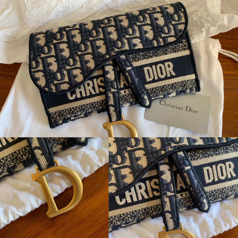 【DIOR手袋2020】OBLIQUE印花馬鞍包WOC