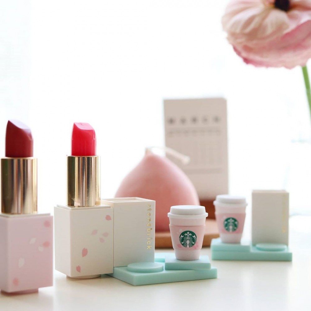 韓國Starbucks送Stone Brick積木唇膏