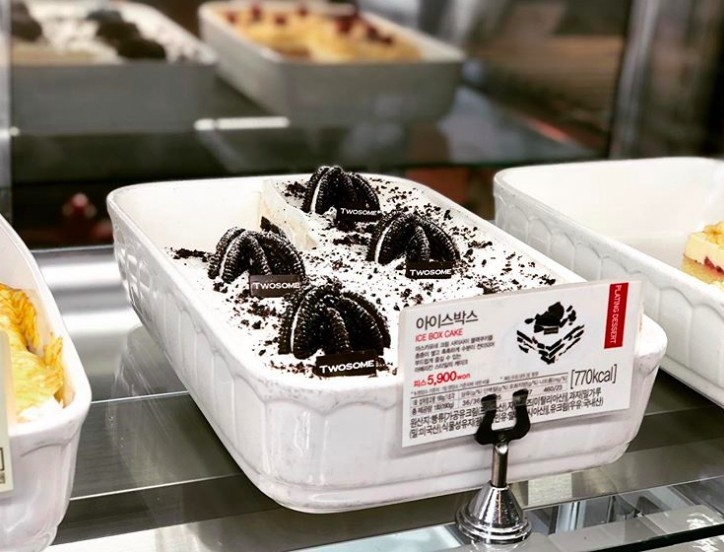 韓國A Twosome Place連鎖咖啡店Oreo Ice Box蛋糕