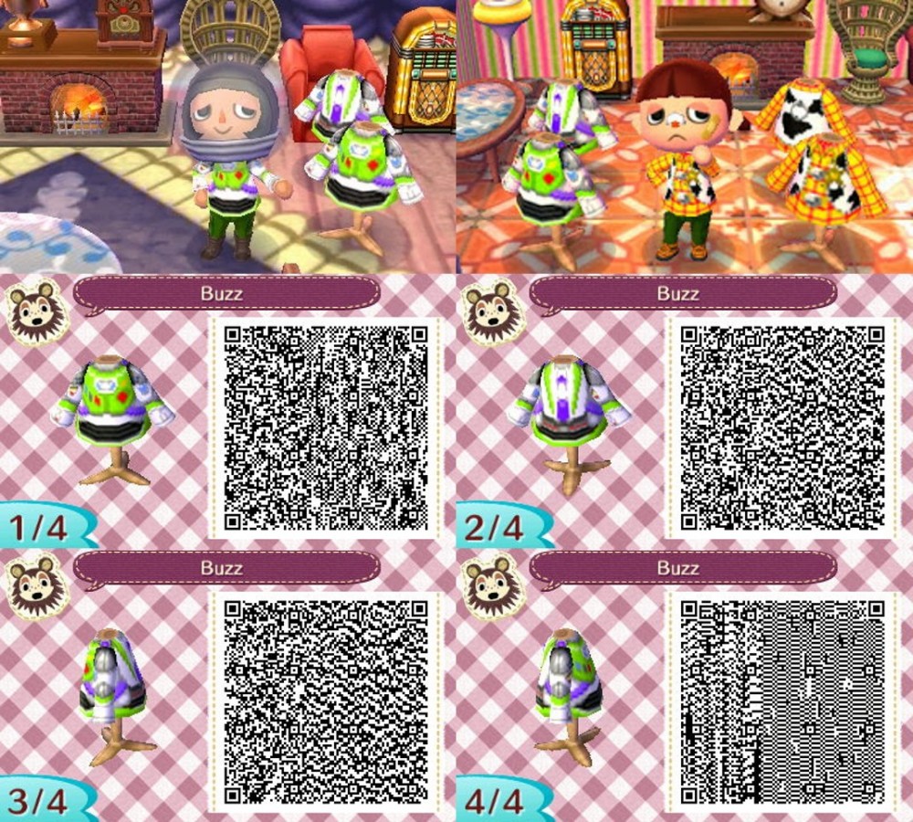 《集合啦!動物森友會》(動物之森)Toy Story服飾qr code