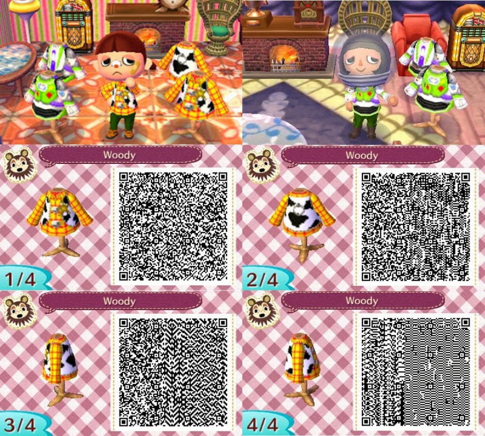 《集合啦!動物森友會》(動物之森)Toy Story服飾qr code