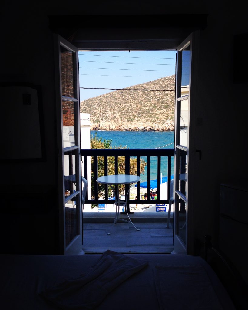 View from the Adonis Hotel, Apollon, Greece
