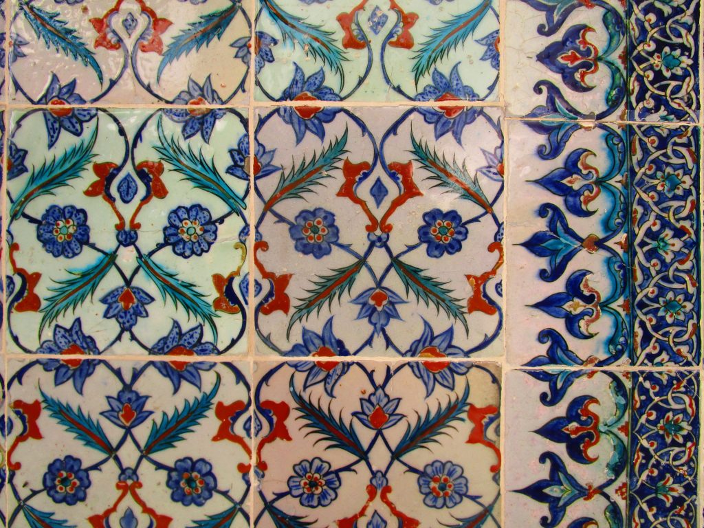 Tilework at a Turkish mosque